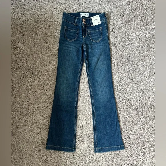 NWT Abercrombie Kids Low Rise Boot Jeans - Picture 4 of 5